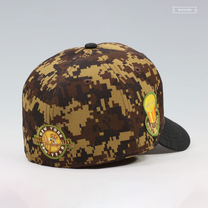 NEW YORK YANKEES 1952 WORLD SERIES / 50TH YEAR DIGI DESERT CAMO NEW ERA FITTED CAP