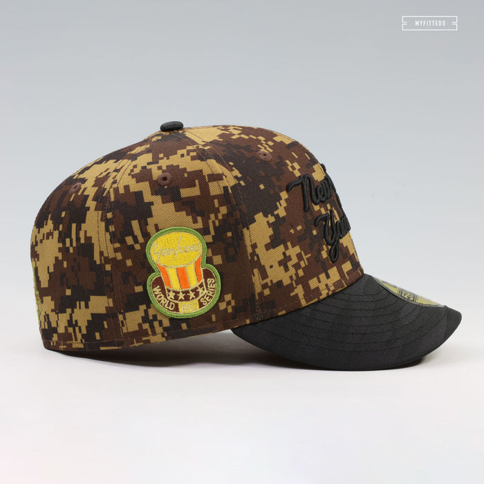 NEW YORK YANKEES 1952 WORLD SERIES / 50TH YEAR DIGI DESERT CAMO NEW ERA FITTED CAP