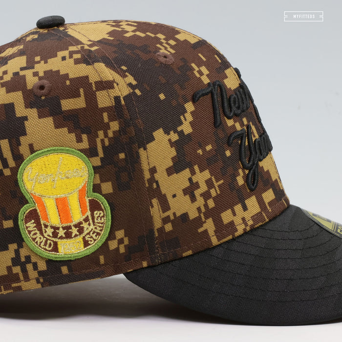 NEW YORK YANKEES 1952 WORLD SERIES / 50TH YEAR DIGI DESERT CAMO NEW ERA FITTED CAP