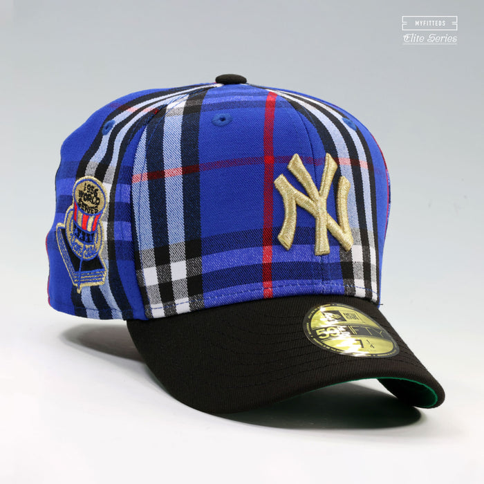 NEW YORK YANKEES 1956 WORLD SERIES "BURBERRY BLUE CHECK INSPIRED" ELITE SERIES NEW ERA HAT