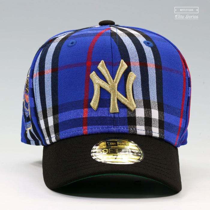 NEW YORK YANKEES 1956 WORLD SERIES "BURBERRY BLUE CHECK INSPIRED" ELITE SERIES NEW ERA HAT