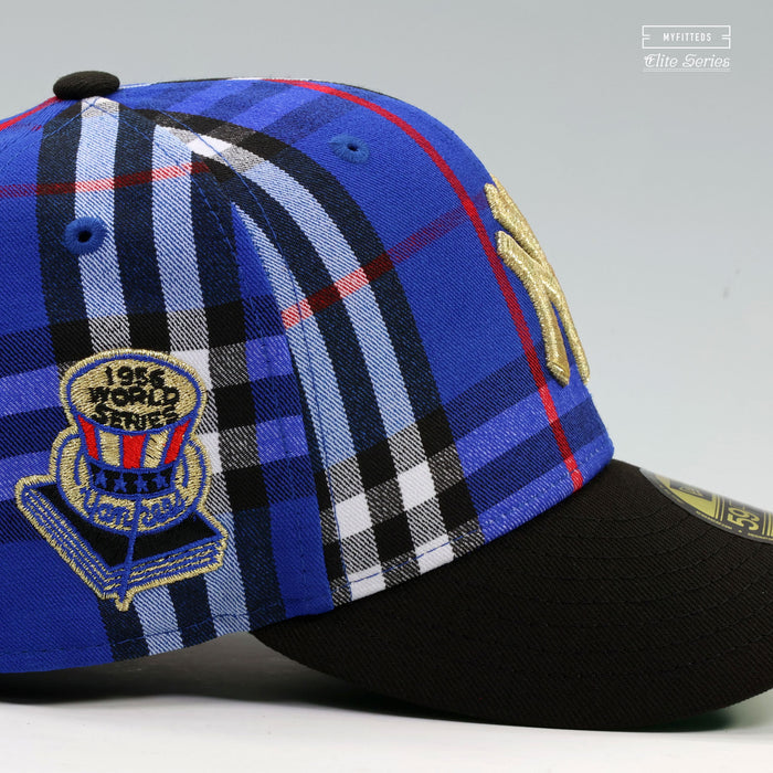 NEW YORK YANKEES 1956 WORLD SERIES "BURBERRY BLUE CHECK INSPIRED" ELITE SERIES NEW ERA HAT