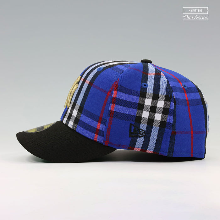 NEW YORK YANKEES 1956 WORLD SERIES "BURBERRY BLUE CHECK INSPIRED" ELITE SERIES NEW ERA HAT