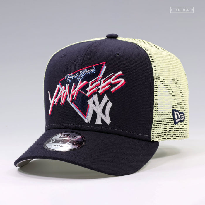 NEW YORK YANKEES 1990'S GLOW IN THE DARK NEW ERA 9FIFTY TRUCKER MESH SNAPBACK