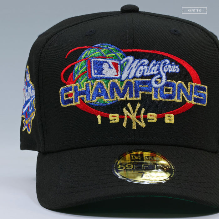 NEW YORK YANKEES 1998 WORLD SERIES CHAMPIONS 27X WS CHAMPS TALLY MARKS NEW ERA FITTED CAP