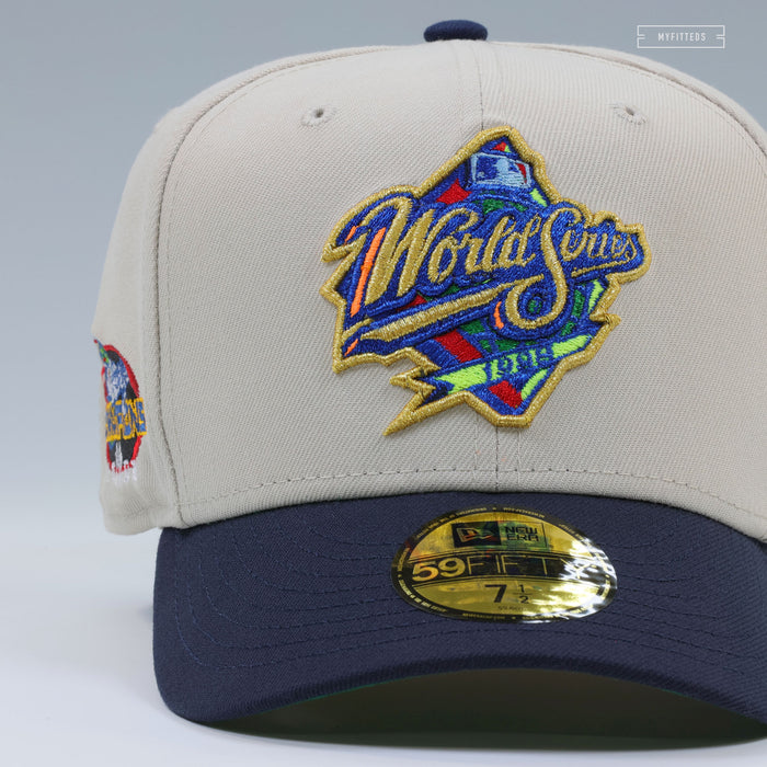NEW YORK YANKEES 1998 WORLD SERIES CHAMPIONS SANDSTONE NEW ERA FITTED CAP