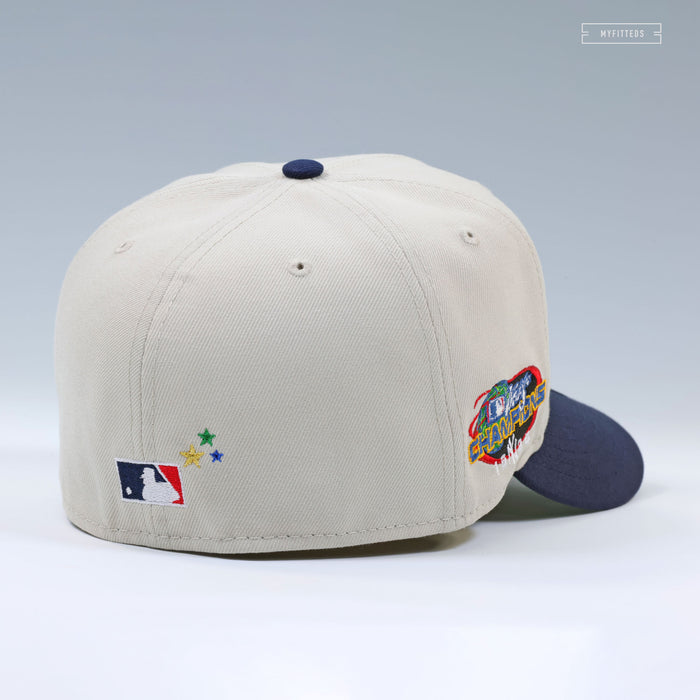 NEW YORK YANKEES 1998 WORLD SERIES CHAMPIONS SANDSTONE NEW ERA FITTED CAP