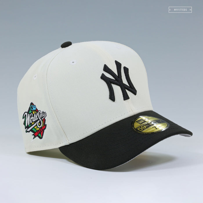 NEW YORK YANKEES 1998 WORLD SERIES MR. NONSENSE OFF WHITE NEW ERA FITTED CAP