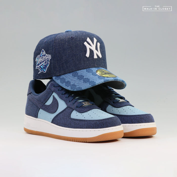 NEW YORK YANKEES 1998 WORLD SERIES WOVEN WASHI SASHIKO DENIM ELITE SERIES NEW ERA FITTED CAP
