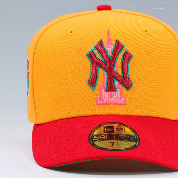 NEW YORK YANKEES 1999 WORLD SERIES WELCOME TO NEW YORK NYC CRUISE NEW ERA FITTED CAP
