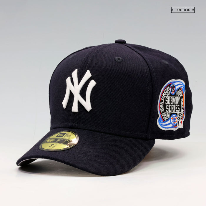 NEW YORK YANKEES 2000 WORLD SERIES " SUBWAY SERIES " NEW ERA FITTED CAP