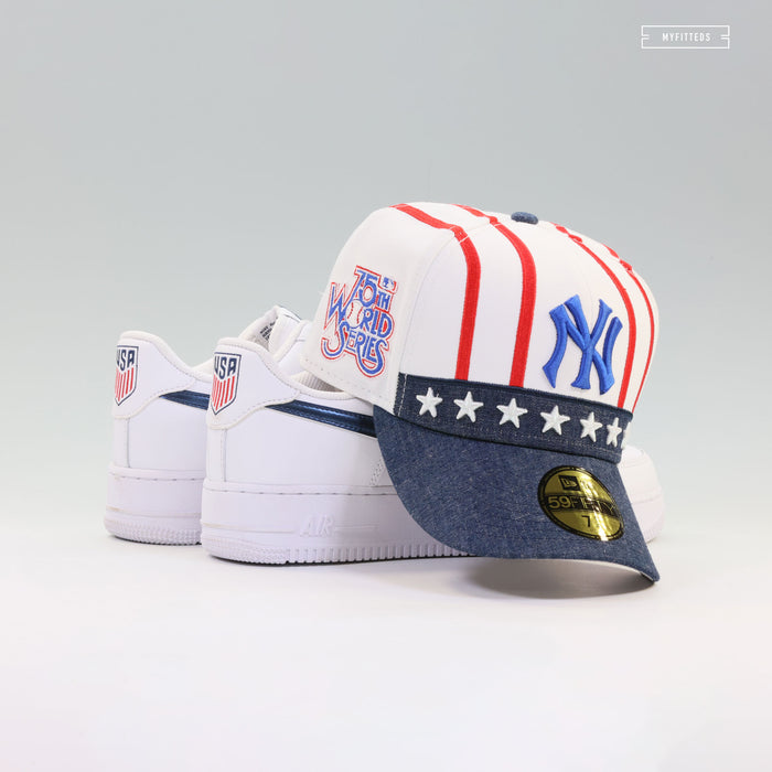 NEW YORK YANKEES 75TH WORLD SERIES AMERICANA ELITE SERIES NEW ERA FITTED CAP