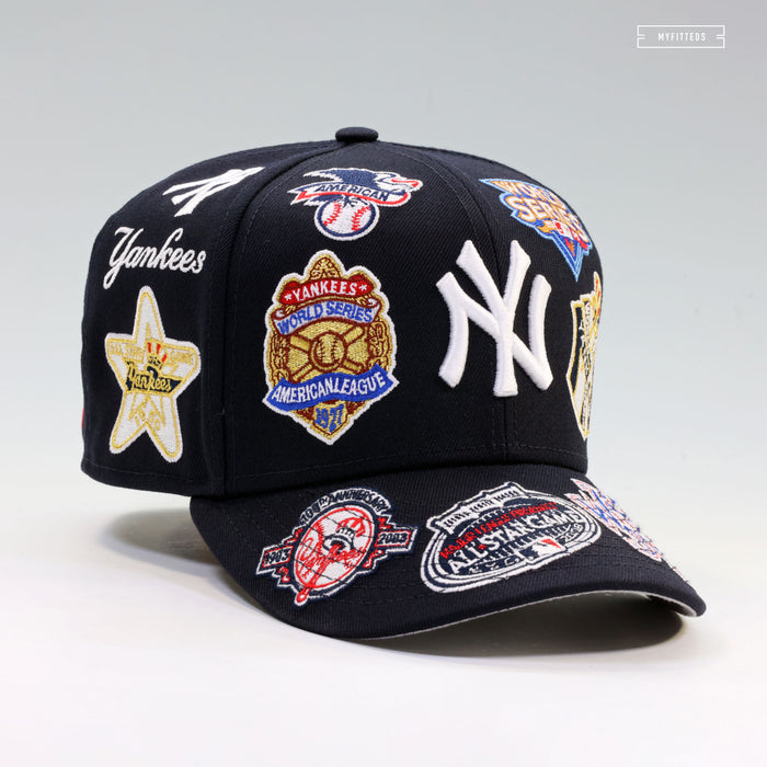 NEW YORK YANKEES ALL OVER COLLAGE NEW ERA 59FIFTY FITTED CAP