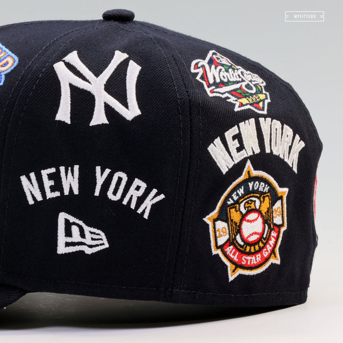 NEW YORK YANKEES ALL OVER COLLAGE NEW ERA 59FIFTY FITTED CAP
