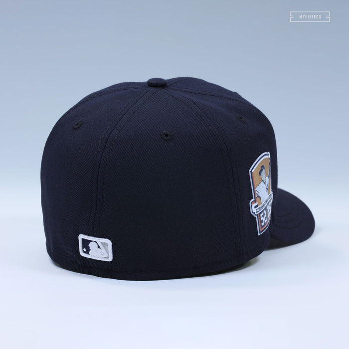 NEW YORK YANKEES CC SABATHIA 52 IN 25 COOPERSTOWN HOF ON-FIELD NEW ERA FITTED CAP