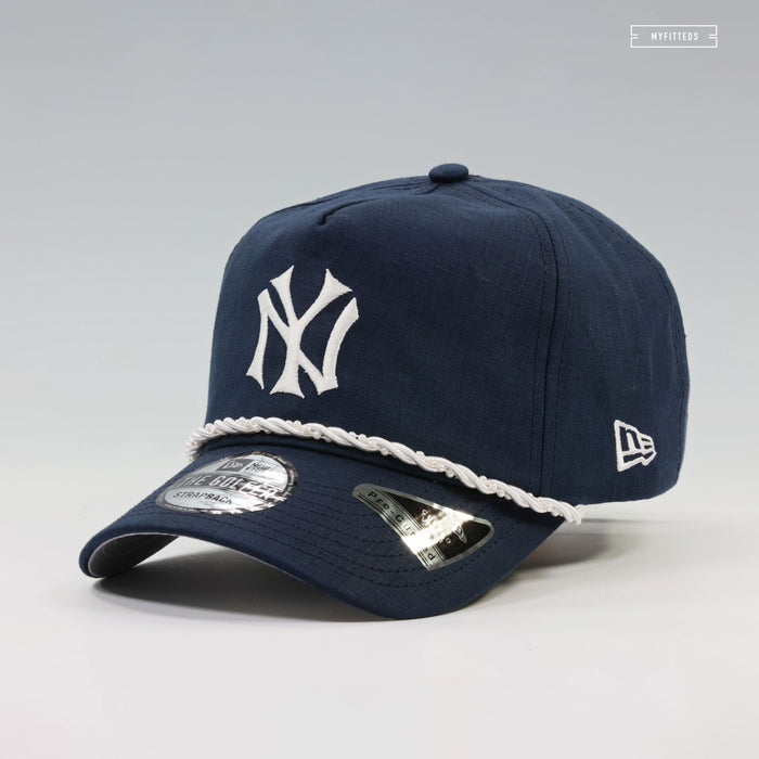 NEW YORK YANKEES PEARL ROPE THE GOLFER NEW ERA STRAPBACK HAT