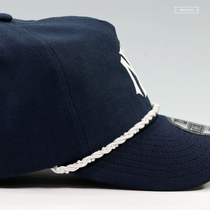 NEW YORK YANKEES PEARL ROPE THE GOLFER NEW ERA STRAPBACK HAT