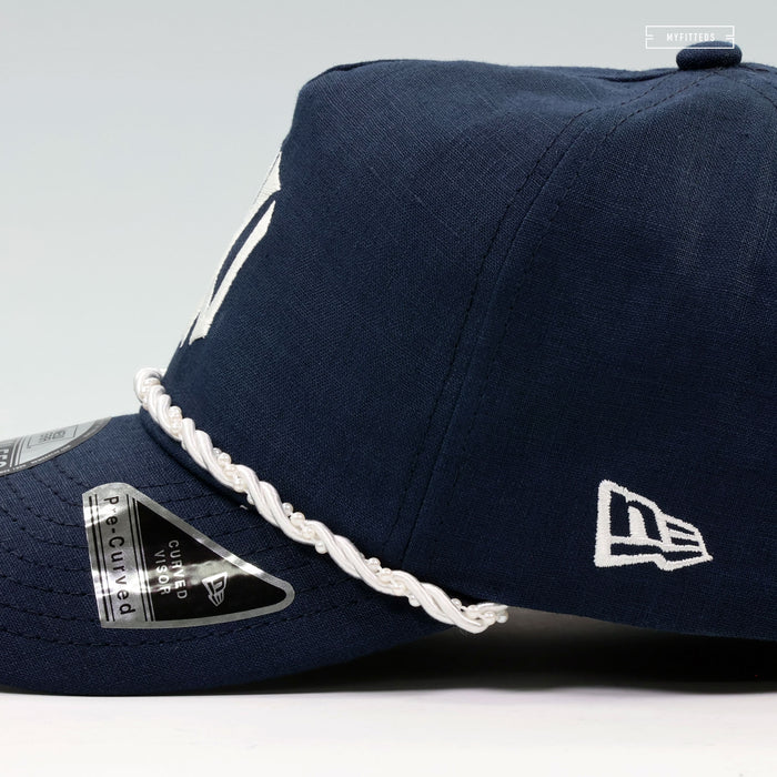 NEW YORK YANKEES PEARL ROPE THE GOLFER NEW ERA STRAPBACK HAT