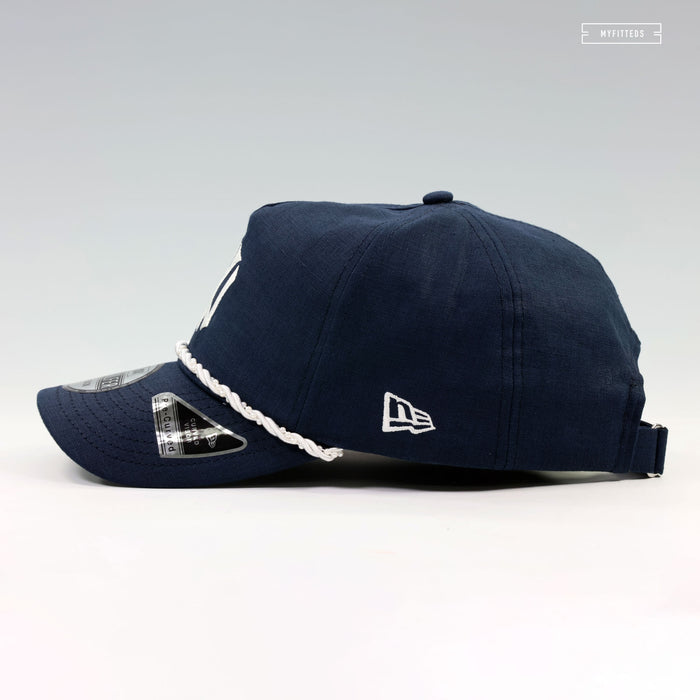 NEW YORK YANKEES PEARL ROPE THE GOLFER NEW ERA STRAPBACK HAT