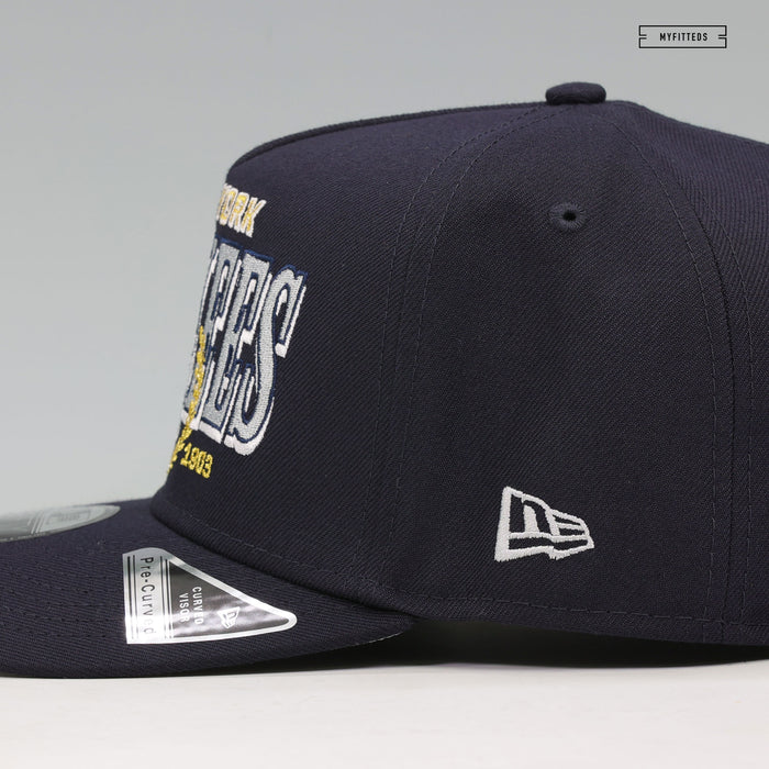 NEW YORK YANKEES THE LAUREL MIDNIGHT NAVY 9FIFTY A-FRAME NEW ERA SNAPBACK HAT