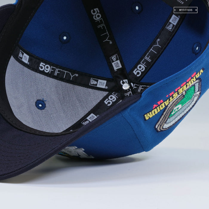NEW YORK YANKEES VS LOS ANGELES DODGERS DODGER STADIUM & YANKEE STADIUM AL VS NL NEW ERA CAP
