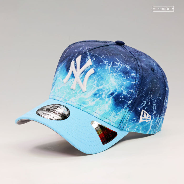 NEW YORK YANKEES WAY OF THE WATER OCEAN SERIES 9FIFTY A-FRAME NEW ERA SNAPBACK HAT