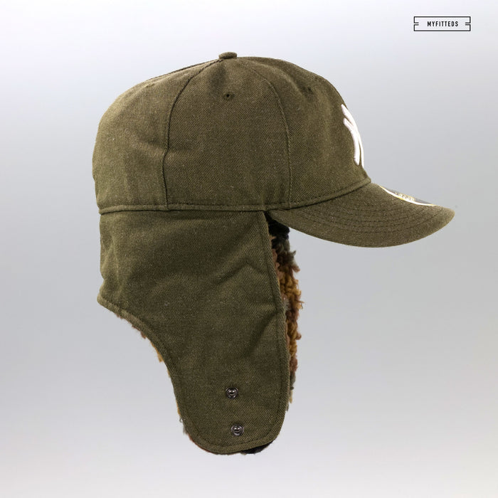 NEW YORK YANKEES X THREE LOOMS JAPAN X NEW ERA CAMO SHERPA DOG EAR NEW ERA CAP