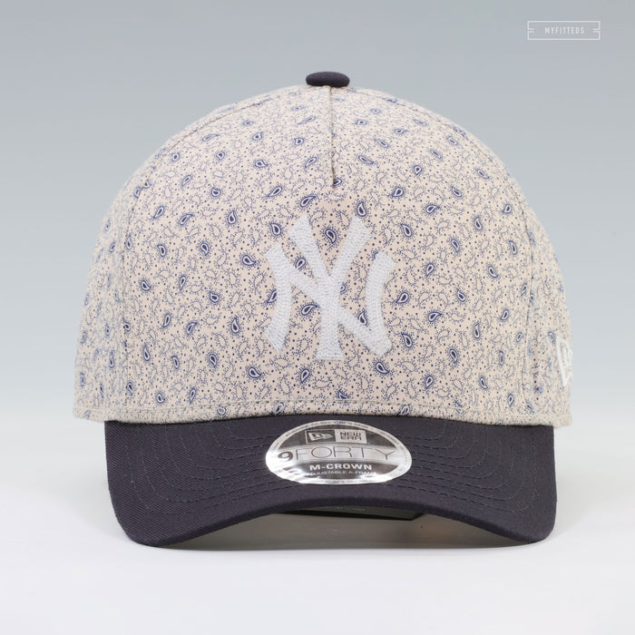 NEW YORK YANKEES X THREE LOOMS JAPAN X NEW ERA MICRO PIEZO DOT PAISLEY 9FORTY M-CROWN CAP