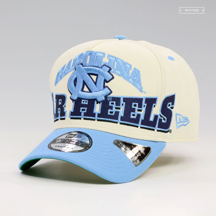 NORTH CAROLINA TAR HEELS MARCH MADNESS OVERSIZED 9FIFTY A-FRAME NEW ERA SNAPBACK HAT