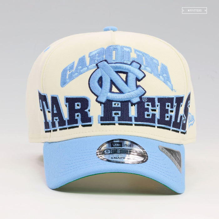NORTH CAROLINA TAR HEELS MARCH MADNESS OVERSIZED 9FIFTY A-FRAME NEW ERA SNAPBACK HAT
