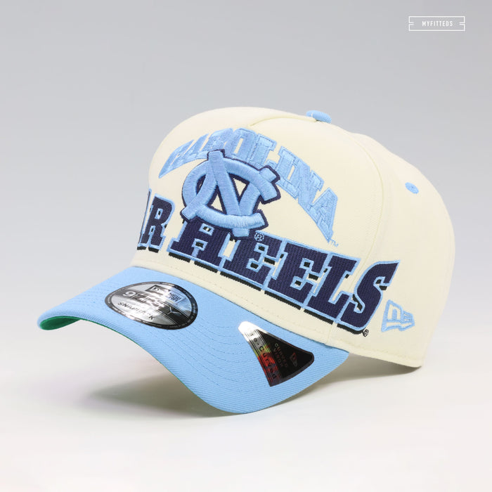 NORTH CAROLINA TAR HEELS MARCH MADNESS OVERSIZED 9FIFTY A-FRAME NEW ERA SNAPBACK HAT