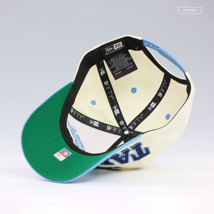 NORTH CAROLINA TAR HEELS MARCH MADNESS OVERSIZED 9FIFTY A-FRAME NEW ERA SNAPBACK HAT