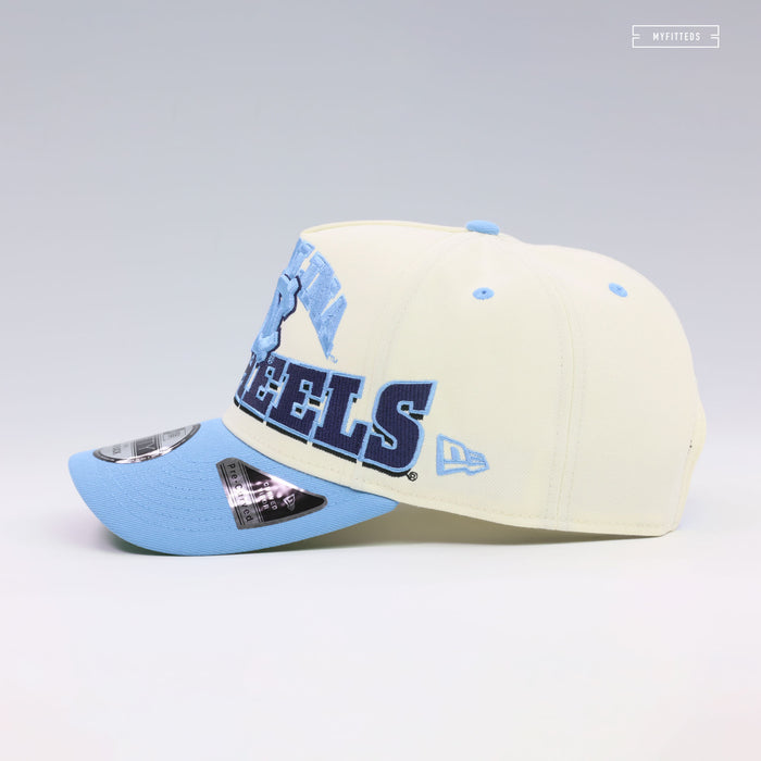 NORTH CAROLINA TAR HEELS MARCH MADNESS OVERSIZED 9FIFTY A-FRAME NEW ERA SNAPBACK HAT