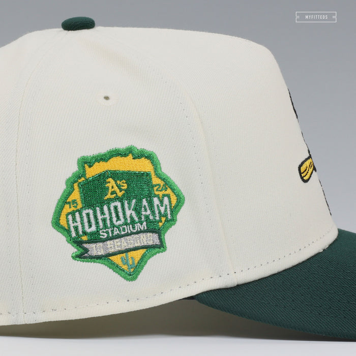 OAKLAND ATHLETICS STOMPER. HOHOKAM STADIUM 10 SEASONS 9FIFTY A-FRAME NEW ERA SNAPBACK