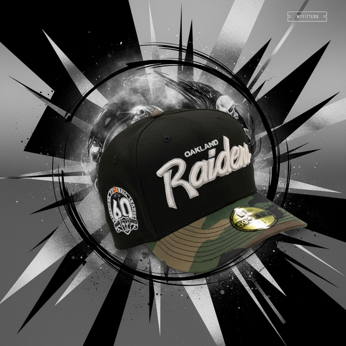 Abstract Raiders Cap - Correct Patch Side