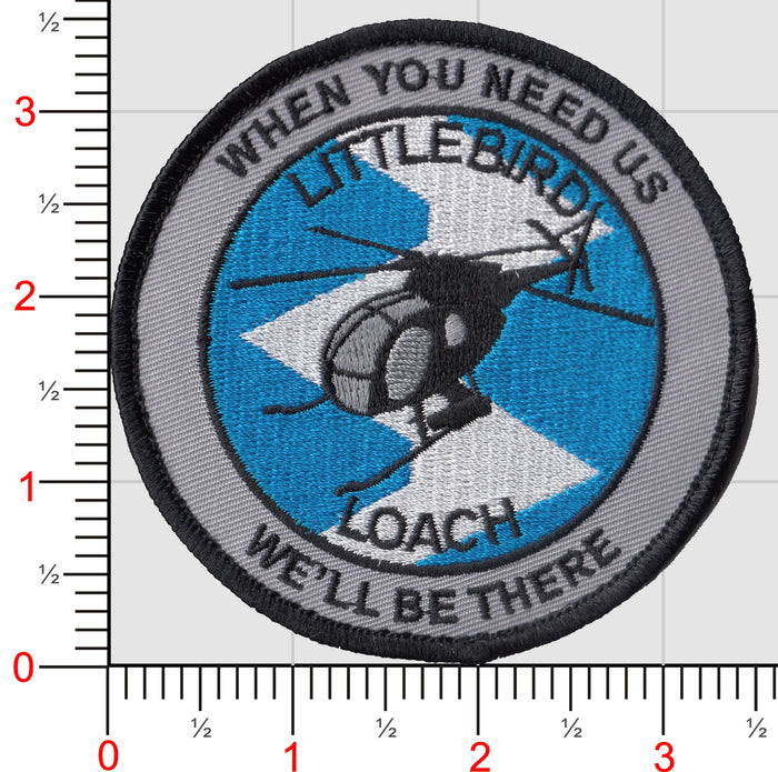OH-6 Loach/Little Bird Helicopter Patch