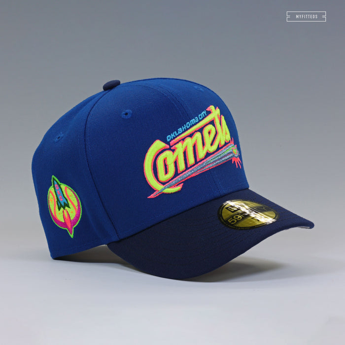OKLAHOMA CITY COMETS INTERGALACTIC AND COSMIC HEAT MAP NEW ERA FITTED CAP