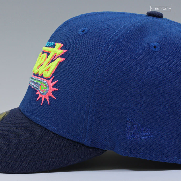 OKLAHOMA CITY COMETS INTERGALACTIC AND COSMIC HEAT MAP NEW ERA FITTED CAP