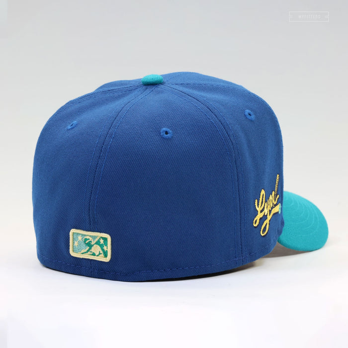 OTTAWA LYNX MILB SEASHORE SLATE CALYPSO GREEN NEW ERA FITTED CAP