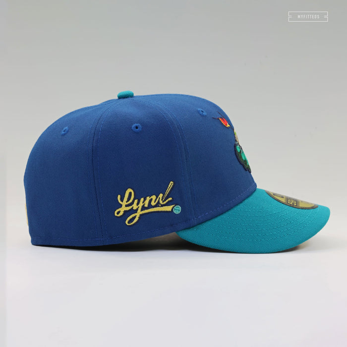 OTTAWA LYNX MILB SEASHORE SLATE CALYPSO GREEN NEW ERA FITTED CAP