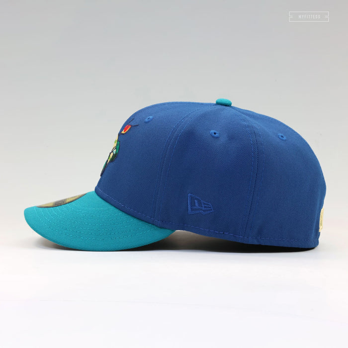 OTTAWA LYNX MILB SEASHORE SLATE CALYPSO GREEN NEW ERA FITTED CAP