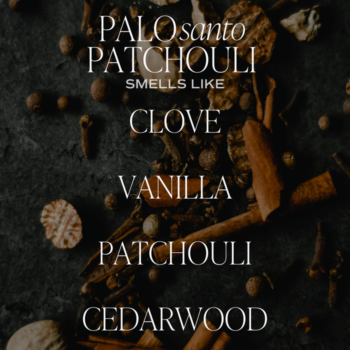 Palo Santo Patchouli Clear Reed Diffuser - Home Decor & Gift