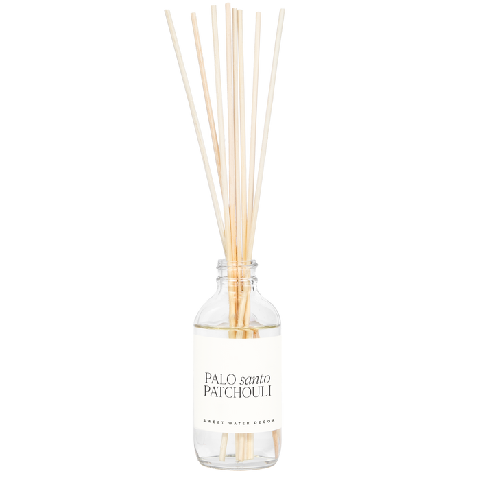 Palo Santo Patchouli Clear Reed Diffuser - Home Decor & Gift