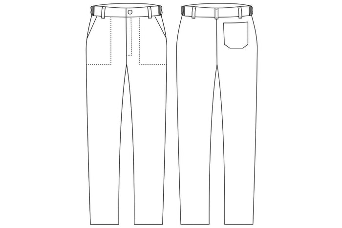 Pantalon de cuisine unisexe Egochef Evo noir polyester et coton