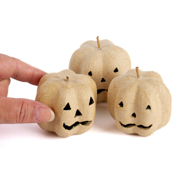 Paper Mache Jack O' Lantern Pumpkins, For Crafts, Ornaments