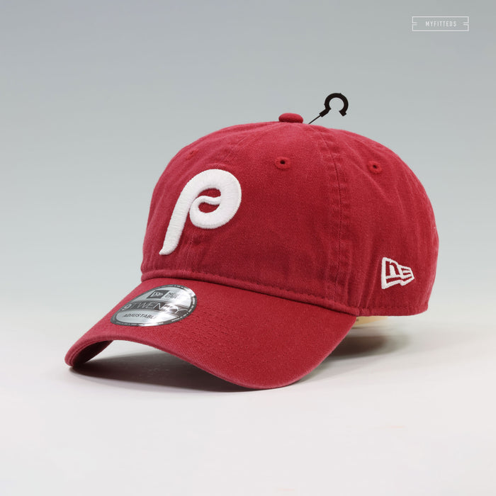 PHILADELPHIA PHILLIES VINTAGE WEATHERED LOOK NEW ERA 9TWENTY ADJUSTABLE DAD HAT