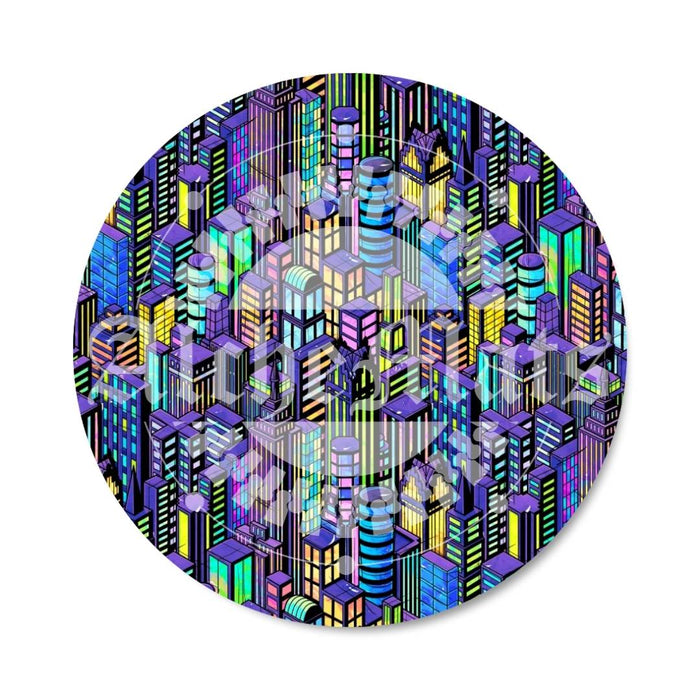 Preorder R31 FABRIC/VINYL Neon NYC Stacked Buildings