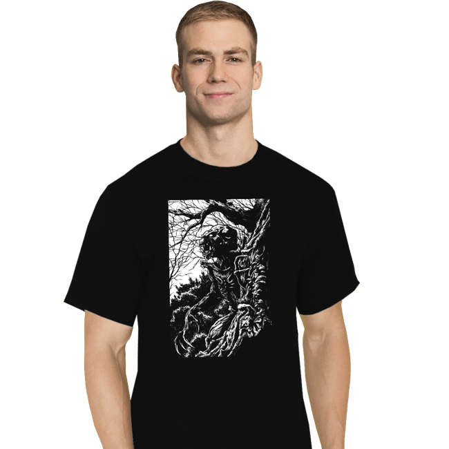 Shirts T-Shirts, Tall / Large / Black Pumpkin Head