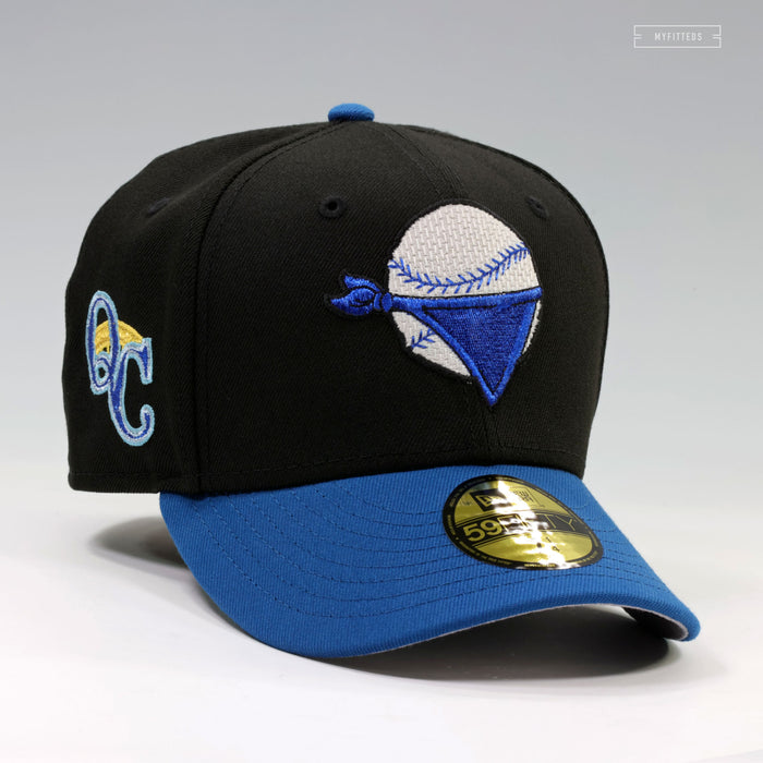 QUAD CITIES RIVER BANDITS BANDANA CENTENNIAL BRIDGE QC SIDE PATCH NEW ERA FITTED CAP