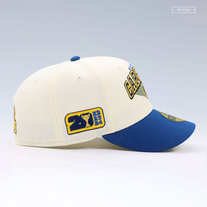 QUÉBEC CAPITALES 2017, 2020, 2022-2024 FRONTIER LEAGUE CHAMPIONS OFF WHITE NEW ERA CAP
